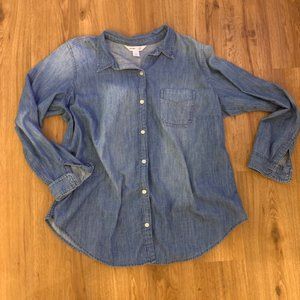 Utility-Pocket Jean Shirt - 1XL